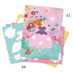 Djeco Ζωγραφίζω με μαγικούς μαρκαδόρους 'Marie's pretty dresses' - Image 2