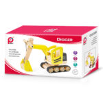 PinToys Ξύλινος εκσκαφέας εργοταξίου - Image 2
