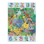 Djeco Παζλ Γίγας - 1 to 10 Jungle 54pcs - Image 2