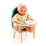 Djeco Pomea Ξύλινο καρεκλάκι φαγητού κούκλας - Baby Doll Chair - Image 3