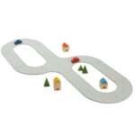 PLANTOYS Οδικό + σιδηροδρομικό σετ (καουτσούκ) - μεσαίο