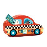 Djeco Παζλ σε σχηματικό κουτί - The Racing Car 16pcs