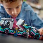 LEGO® City Race Car and Car Carrier Truck - 328pcs - Image 2