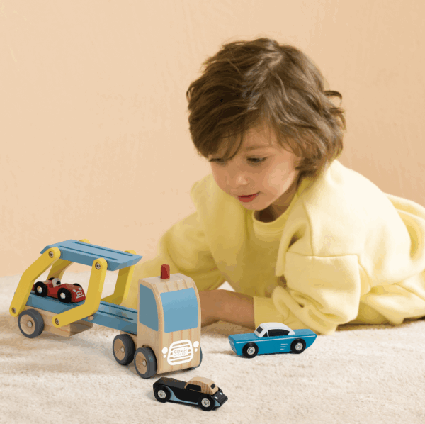 CLASSIC WORLD Ξύλινη νταλίκα Car Transporter Truck - Image 3