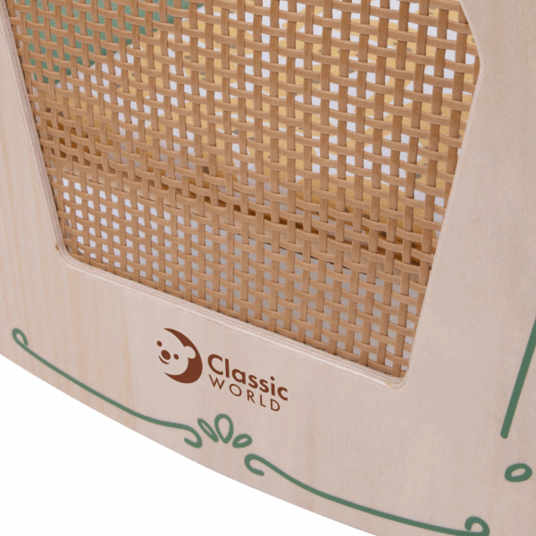 CLASSIC WORLD Ξύλινη κούνια για κούκλες Vintage Cradle - Image 4