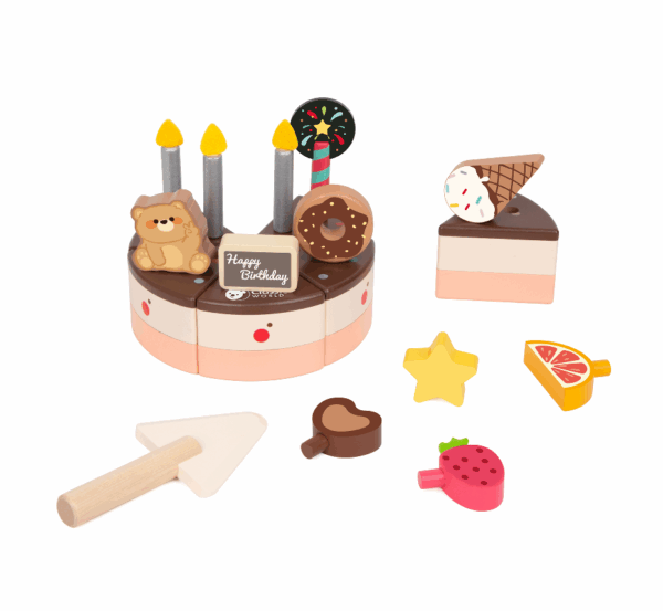 CLASSIC WORLD Ξύλινη τούρτα σοκολάτα CHOCOLATE CAKE - Image 3
