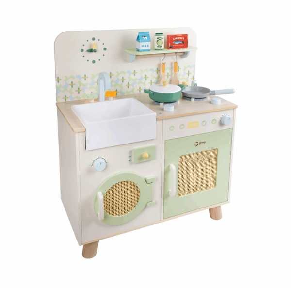CLASSIC WORLD Ξύλινη Κουζίνα με αξεσουάρ Natural Kitchen