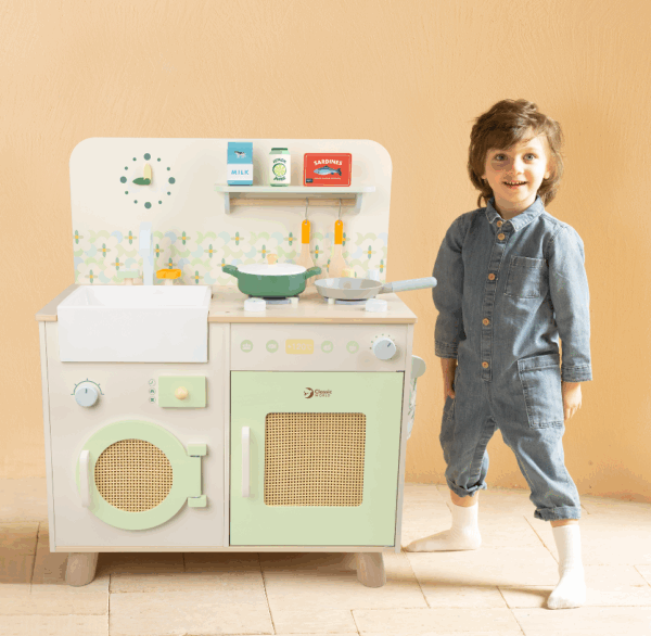 CLASSIC WORLD Ξύλινη Κουζίνα με αξεσουάρ Natural Kitchen - Image 2