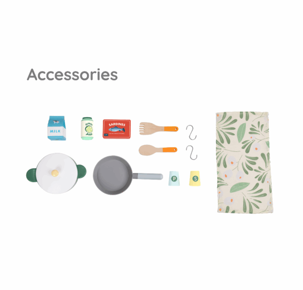 CLASSIC WORLD Ξύλινη Κουζίνα με αξεσουάρ Natural Kitchen - Image 7