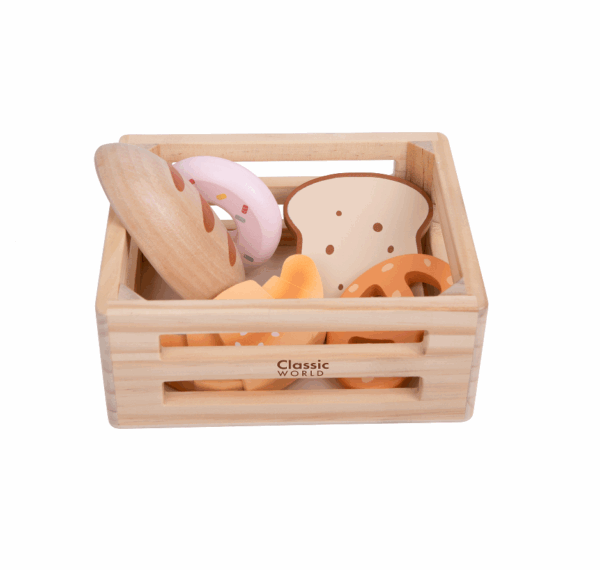 CLASSIC WORLD Ξύλινο καλαθάκι με ψωμάκια Bread Basket - Image 2