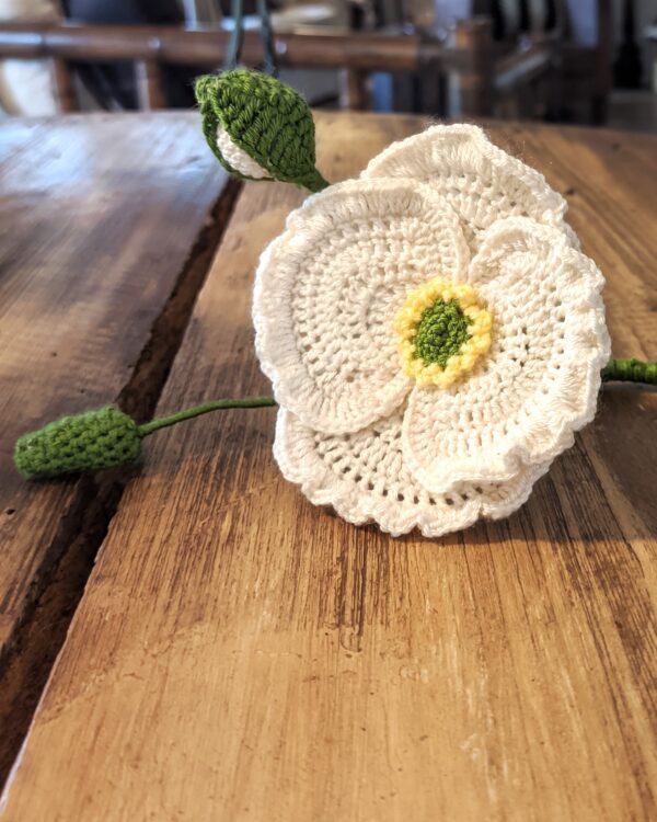 Random CraftWorks Πλεκτή Παπαρούνα - Crocheted Corn Poppy