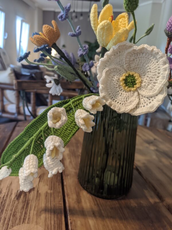 Random CraftWorks Πλεκτή Παπαρούνα - Crocheted Corn Poppy - Image 3