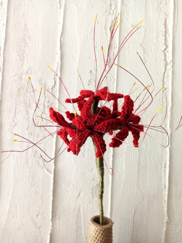 Random CraftWorks Πλεκτή Υμενοκαλλίδα (Κρίνος Αράχνη) - Crocheted Spider Lily