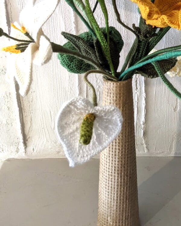 Random CraftWorks Πλεκτό Ανθούριο - Crocheted Anthurium
