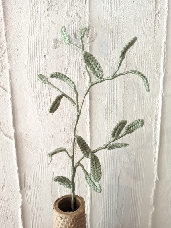 Random CraftWorks Πλεκτό Κλαδί Φασκόμηλου - Crocheted Sage Branch - Image 3