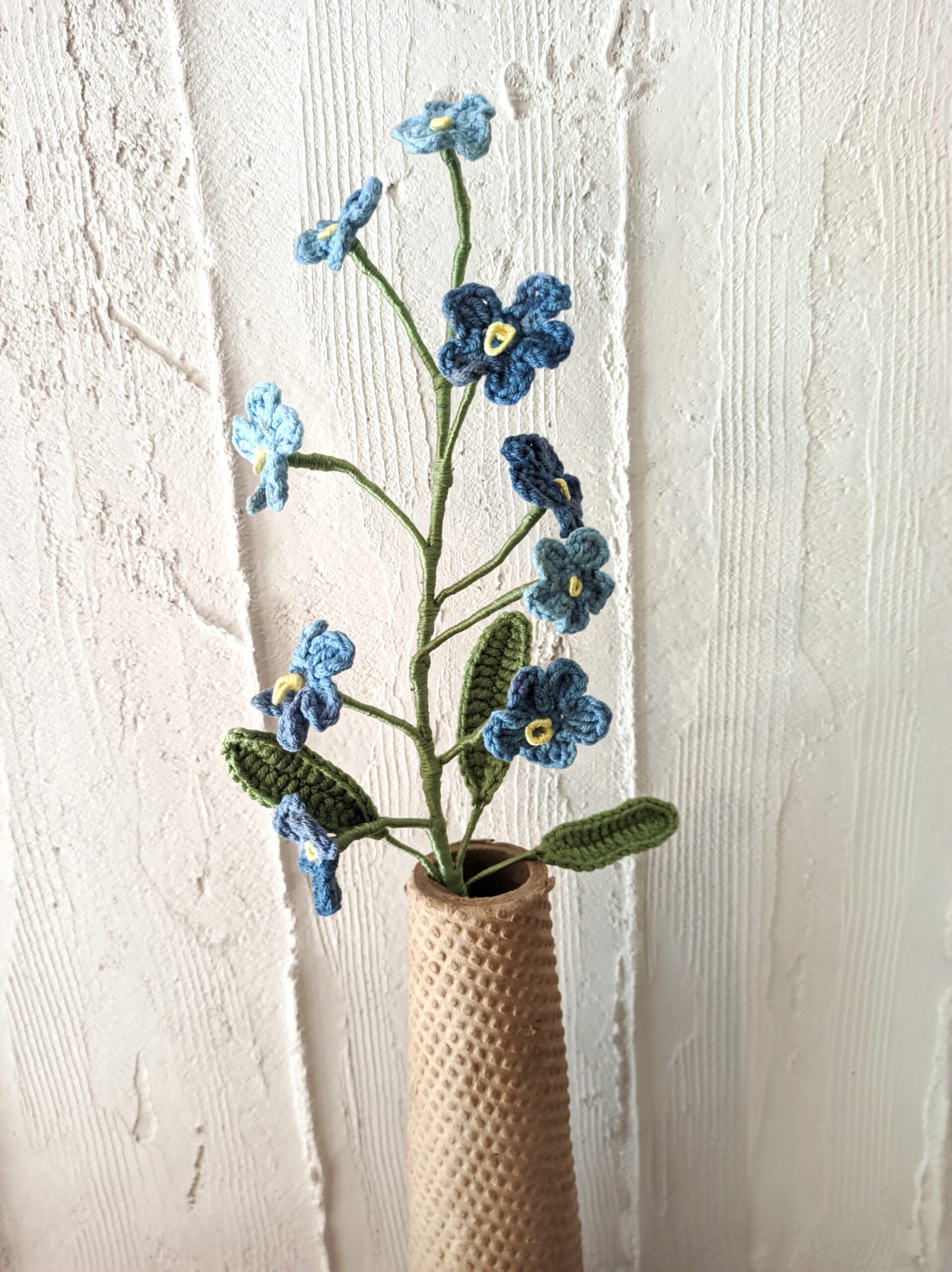Random CraftWorks Πλεκτό Μη Με Λησμόνει - Crocheted Forget Me Not flower