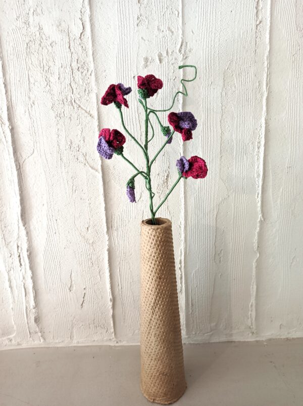 Random CraftWorks Πλεκτό Μοσχομπίζελο - Crocheted Sweet Pea - Image 2