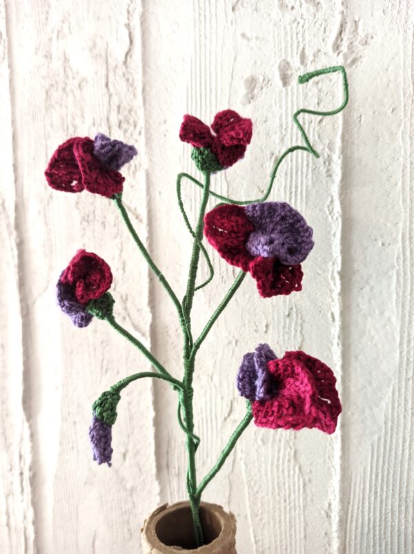 Random CraftWorks Πλεκτό Μοσχομπίζελο - Crocheted Sweet Pea