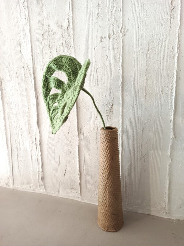 Random CraftWorks Πλεκτό Φύλλο Μονστέρας - Crocheted Monstera Leaf - Image 2