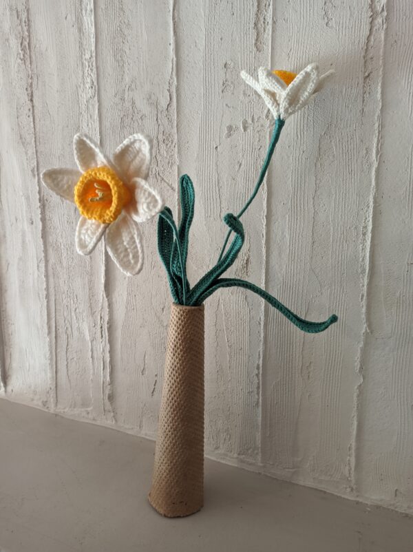 Random CraftWorks Πλεκτός Νάρκισσος - Crocheted Narcissus - Image 2