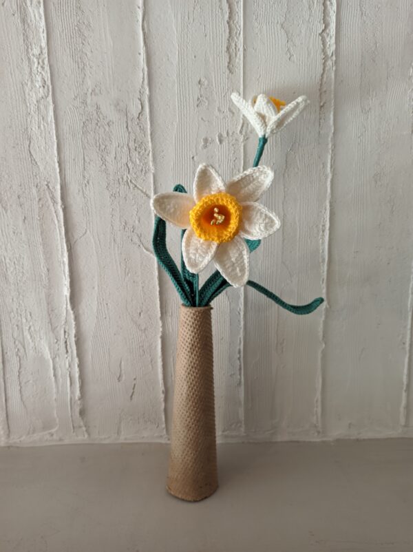 Random CraftWorks Πλεκτός Νάρκισσος - Crocheted Narcissus - Image 3