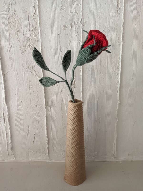 Random CraftWorks Πλεκτό Τριαντάφυλλο - Crocheted Rose