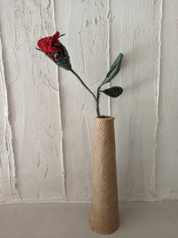 Random CraftWorks Πλεκτό Τριαντάφυλλο - Crocheted Rose - Image 2