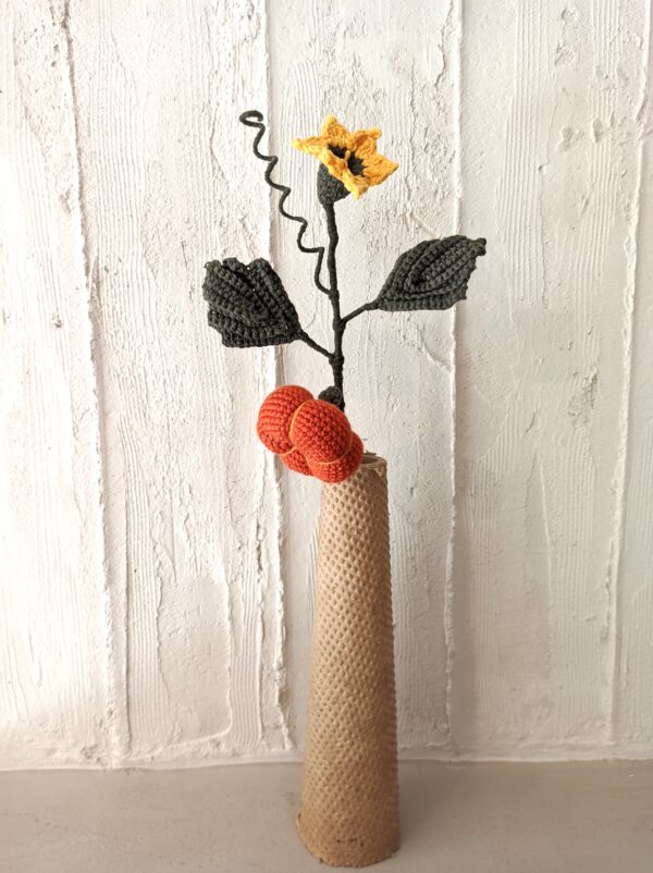 Random CraftWorks Πλεκτό Κλαδί με Κολοκύθα - Crocheted Pumpkin Branch - Image 8