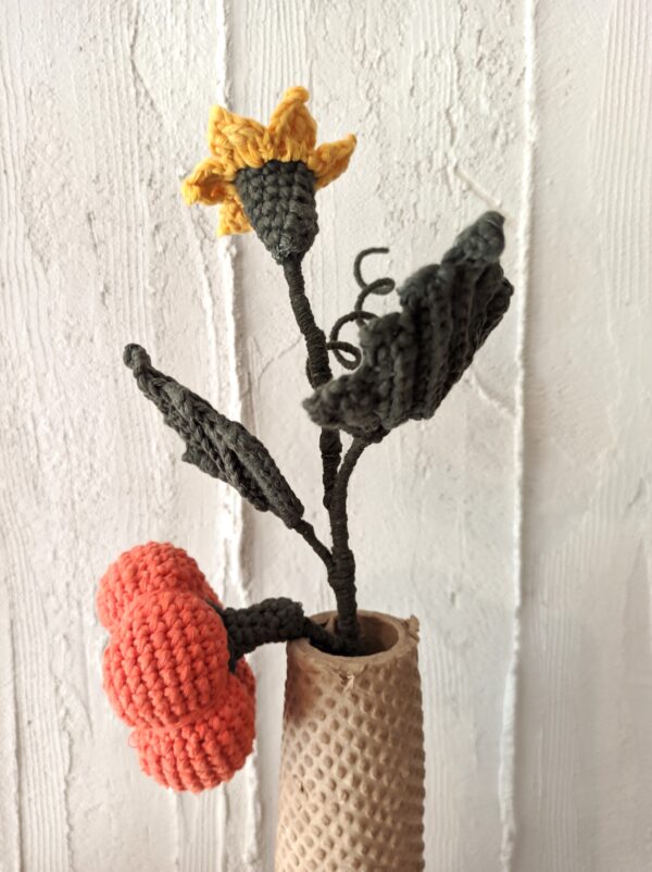 Random CraftWorks Πλεκτό Κλαδί με Κολοκύθα - Crocheted Pumpkin Branch - Image 6