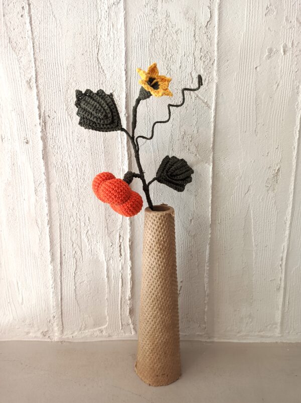 Random CraftWorks Πλεκτό Κλαδί με Κολοκύθα - Crocheted Pumpkin Branch - Image 7